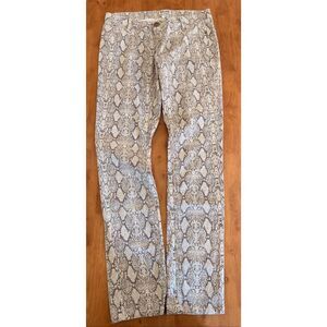 Mudd Pants Womens‎ 7 Skinny Stretch Snakeskin Print Low Rise Casual Animal